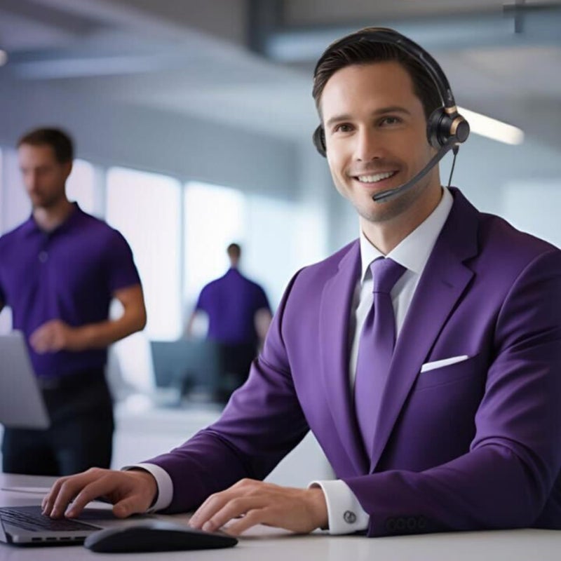 Discover D712U Corded USB Softphone Headset for Professionals- Compatible with Microsoft Teams, RingCentral, Webex, Jabber, Avaya, Zoom and More - Image 2